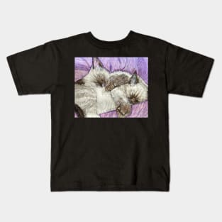 Siamese kittens Kids T-Shirt